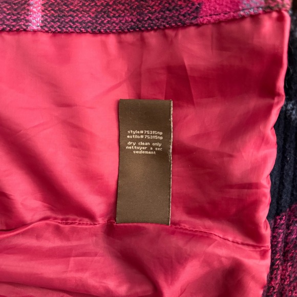 Y2K Dollhouse S Plaid Wool Blend Crop Jacket Utility Soft Grunge Mall Goth Punk - Picture 10 of 12